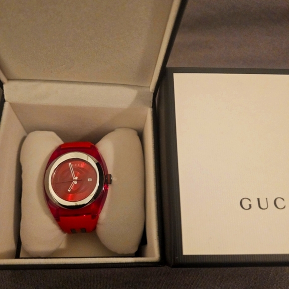 GUCCI Sync Stainless Steel & Rubber-Strap Watch. BRAND NEW - Picture 3 of 13